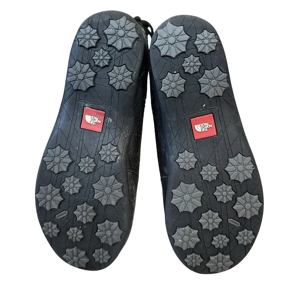 The North Face Janey Black Suede Waterproof Snow Winter Boots Primaloft Womens 8